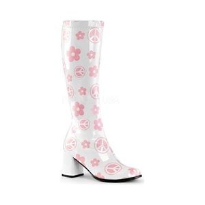 Pleaser Funtasma peace sign 70’s knee high boot